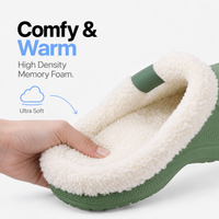 Women's Fur Lined Waterproof Clogs for Indoor and Outdoor Use