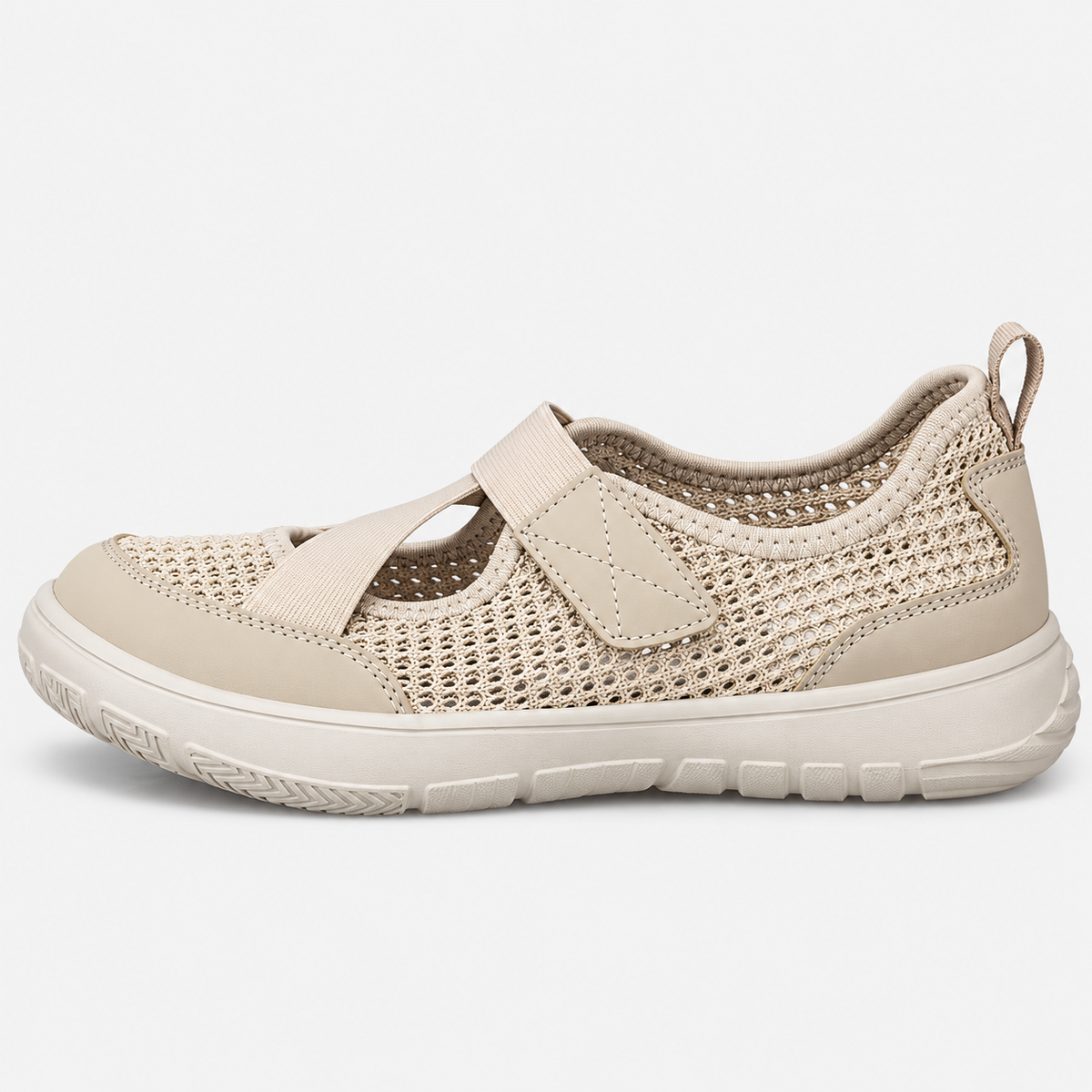 Touch Fasten Wide Fit Walking Shoe Mesh