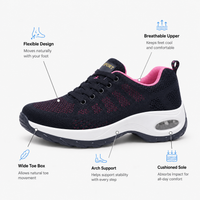 Women's Platform Air Cushion Mesh Sneakers
