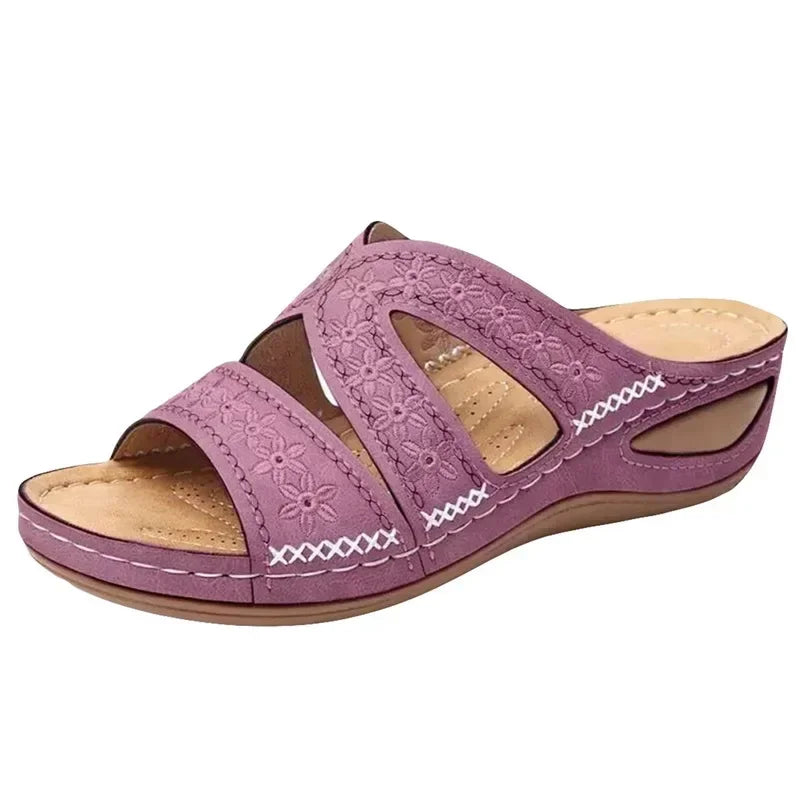Orthopedic Ladies Shoes Wedge Open Toe