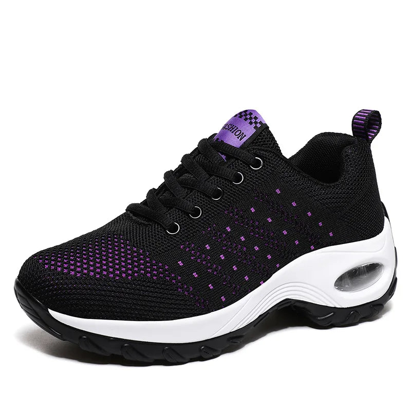Women's Platform Air Cushion Mesh Sneakers