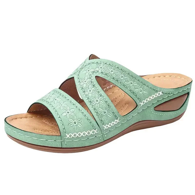 Orthopedic Ladies Shoes Wedge Open Toe