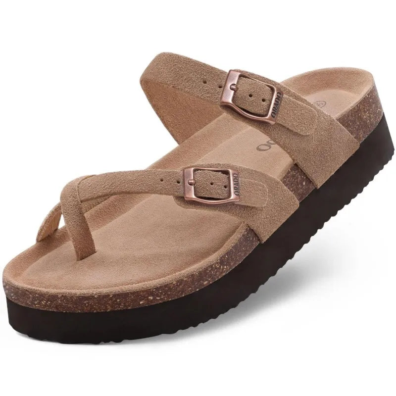 Orthopedic Shoes Suede Cork