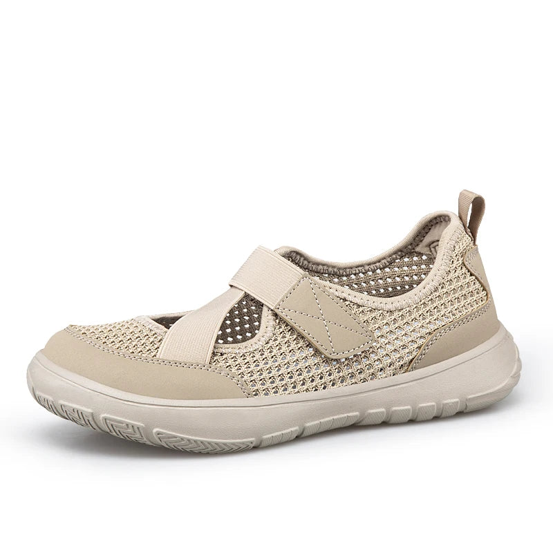 Touch Fasten Wide Fit Walking Shoe Mesh