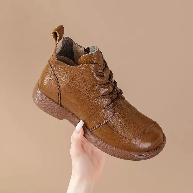 Orthopedic Shoes Genuine Leather Ankle