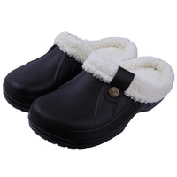 Women's Fur Lined Waterproof Clogs for Indoor and Outdoor Use