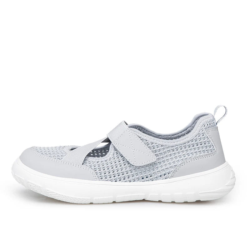 Touch Fasten Wide Fit Walking Shoe Mesh