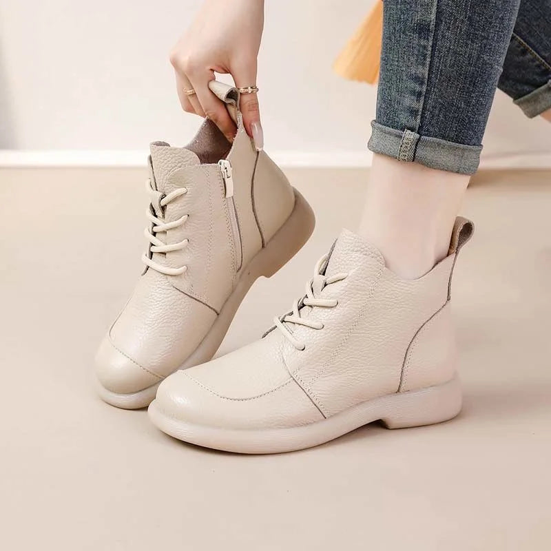 Orthopedic Shoes Genuine Leather Ankle