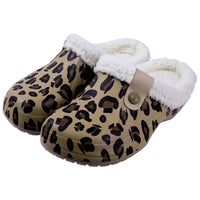 Women's Fur Lined Waterproof Clogs for Indoor and Outdoor Use