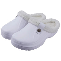 Women's Fur Lined Waterproof Clogs for Indoor and Outdoor Use