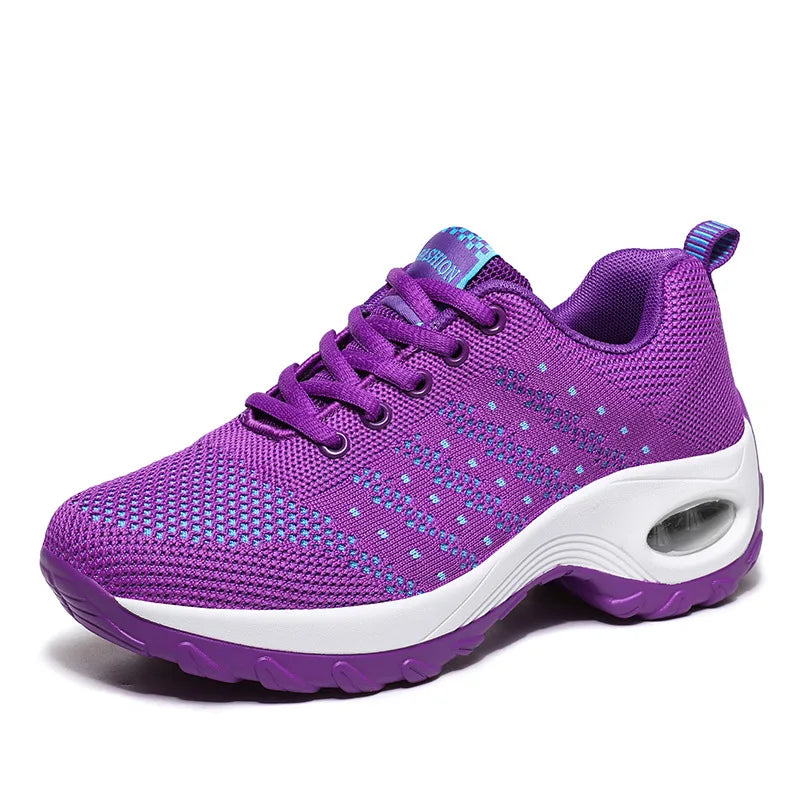 Women's Platform Air Cushion Mesh Sneakers