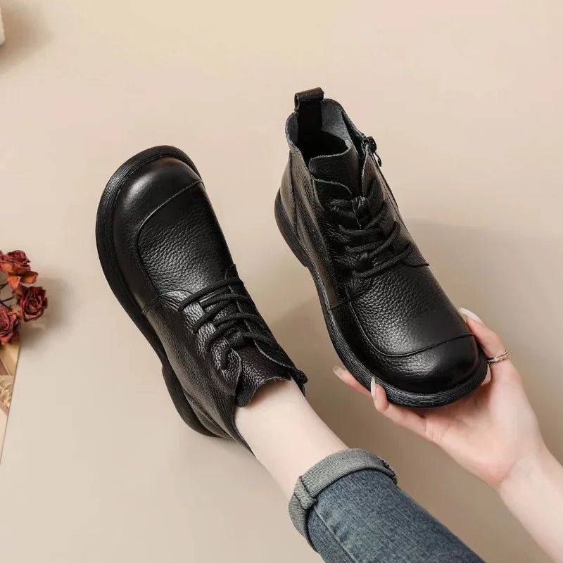 Orthopedic Shoes Genuine Leather Ankle