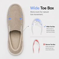 Men's Beige Canvas Slip-On Loafers with Contrast Sole
