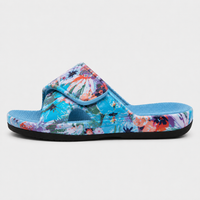 Orthopedic House Shoes Open Toe Floral Print