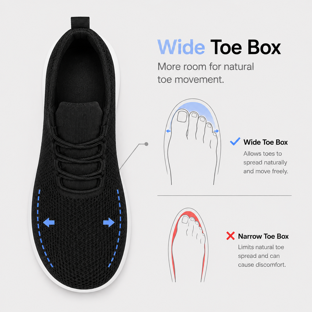 Shoes For Wide Feet Toe Box Minimalist