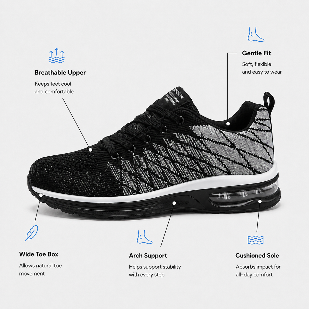 Height Increasing Shoes Breathable Air Cushion