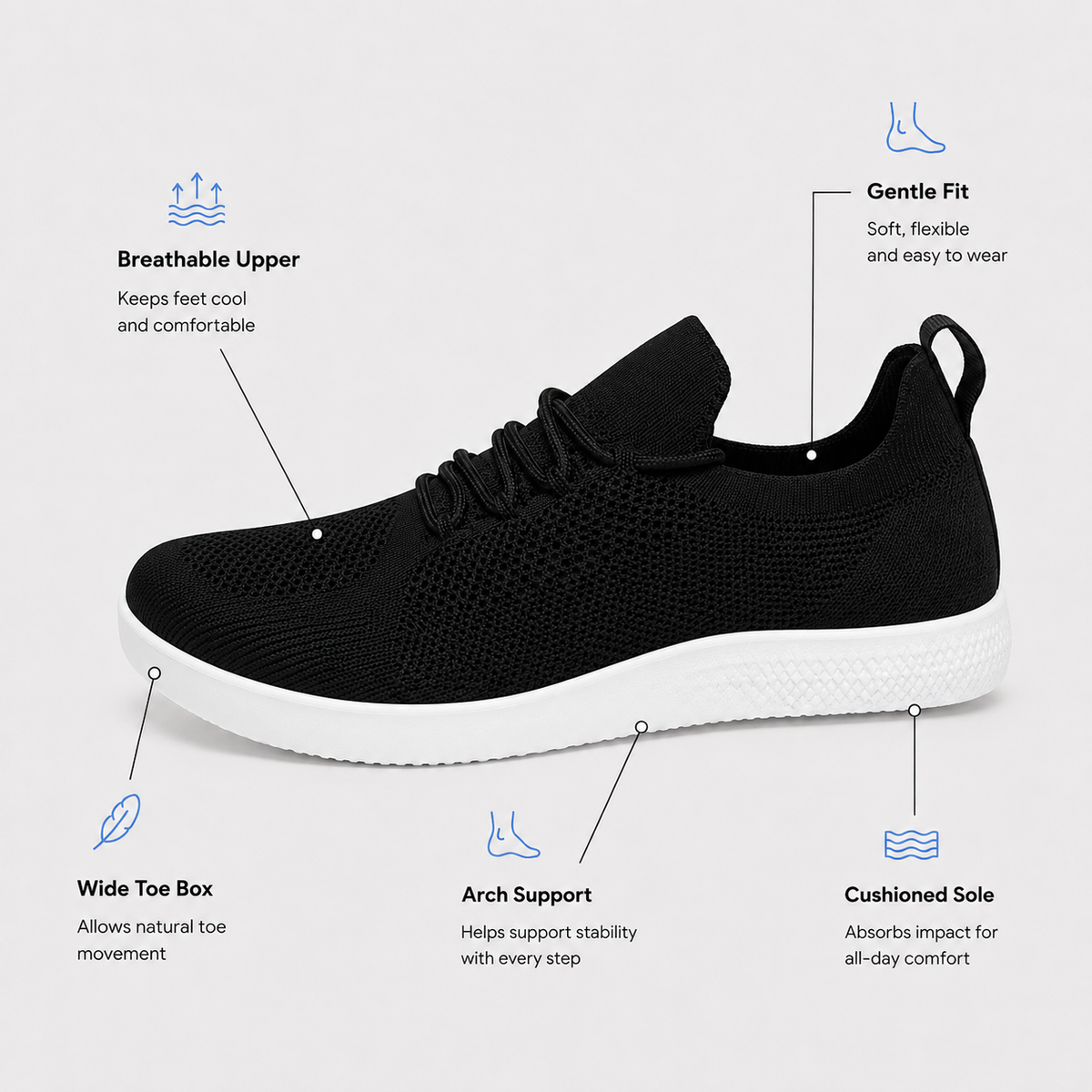 Shoes For Wide Feet Toe Box Minimalist