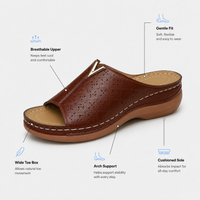 Orthopedic Wedge Shoes Open Toe