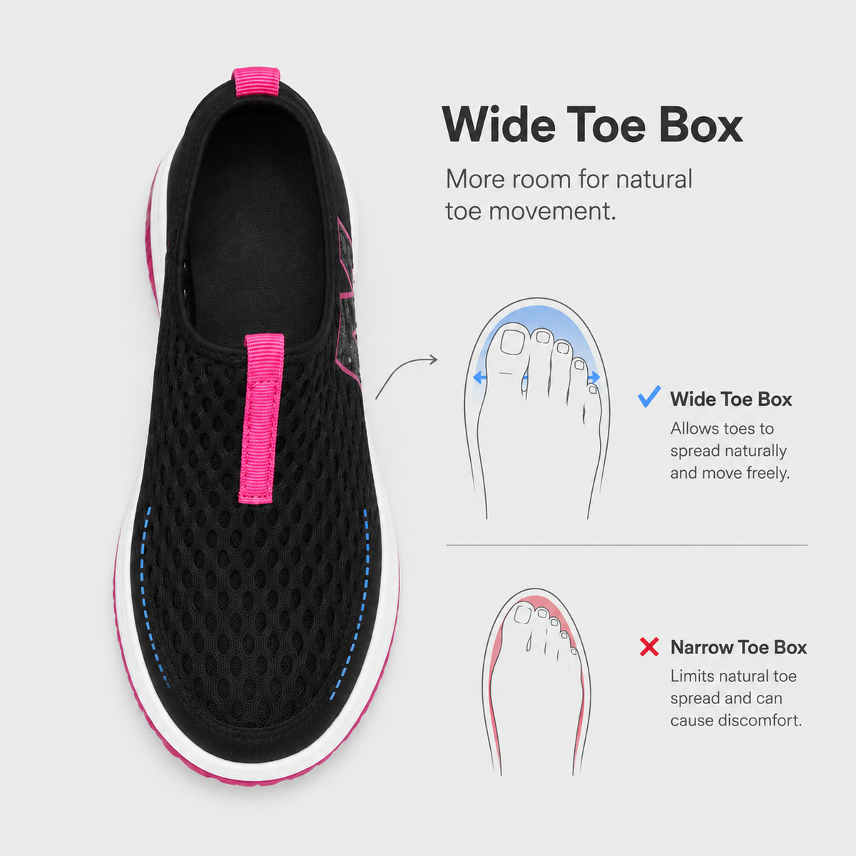 Orthopedic Shoes EVA Air Mesh Slip-On