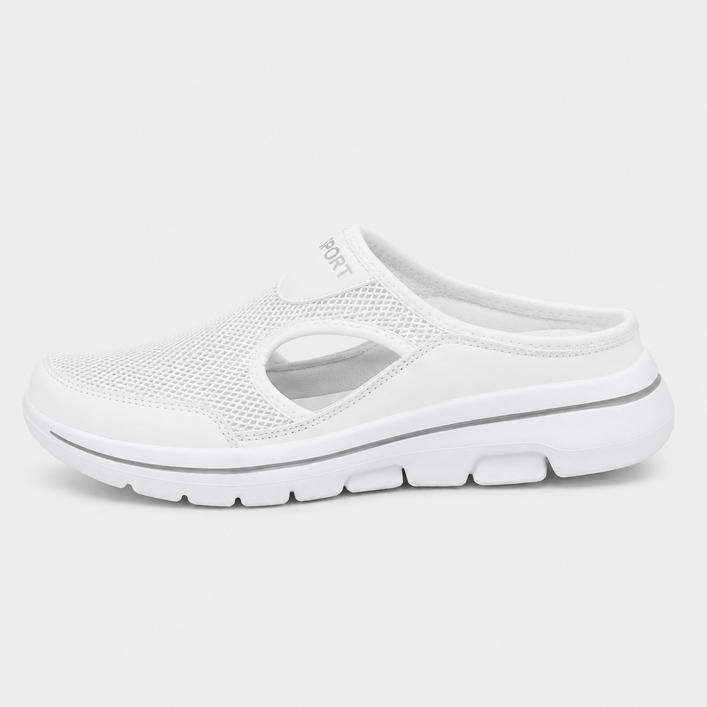 Breathable Mesh Slip-On Mules