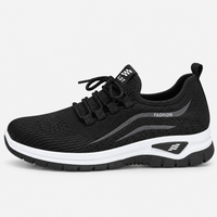 Women's Pink Knit Mesh Platform Sneakers