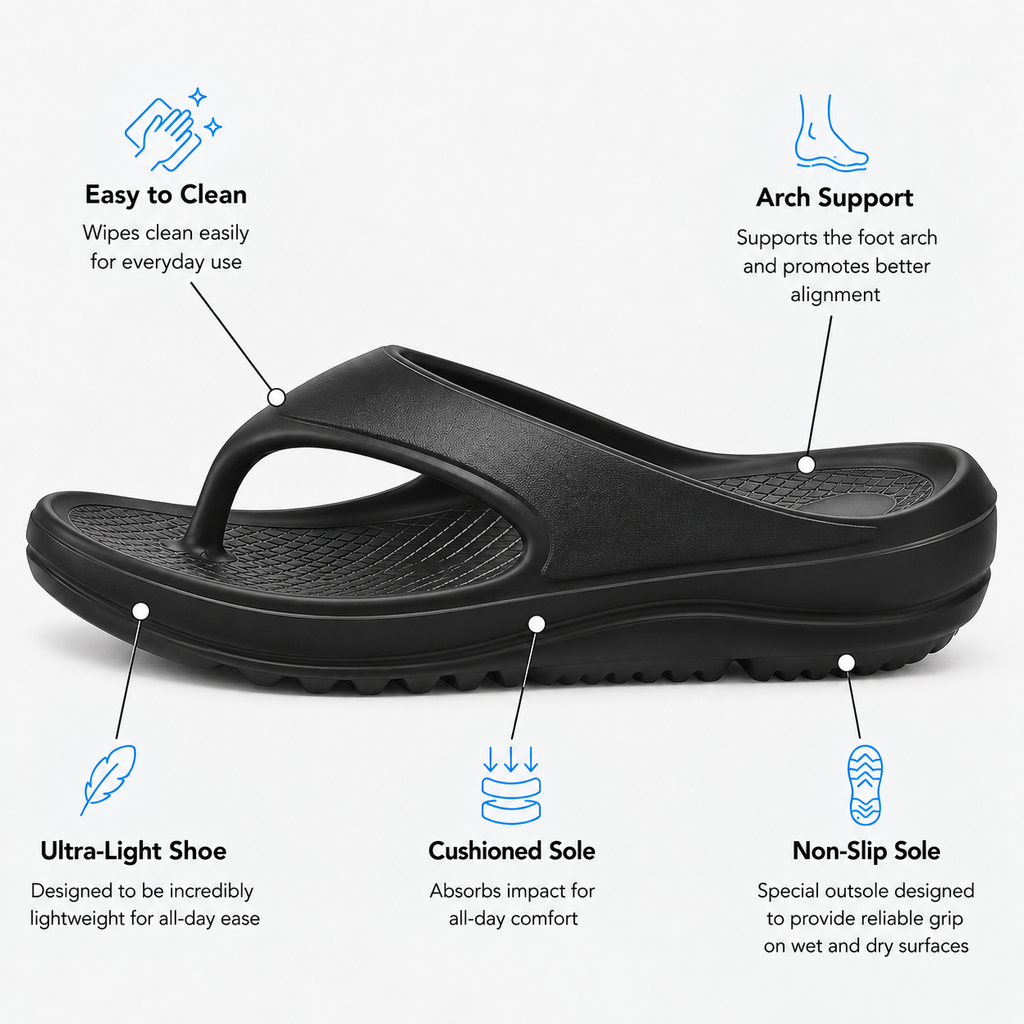 Orthopedic Flip Flops EVA Arch Support