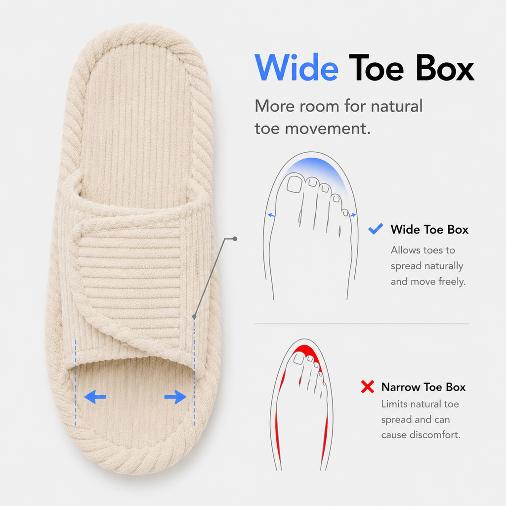 Fashion Orthopedic Shoes Corduroy Open Toe