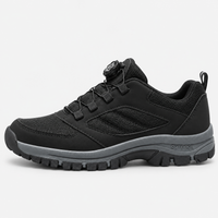 Orthopedic Shoes Synthetic Rotating Buckle Dark Grey