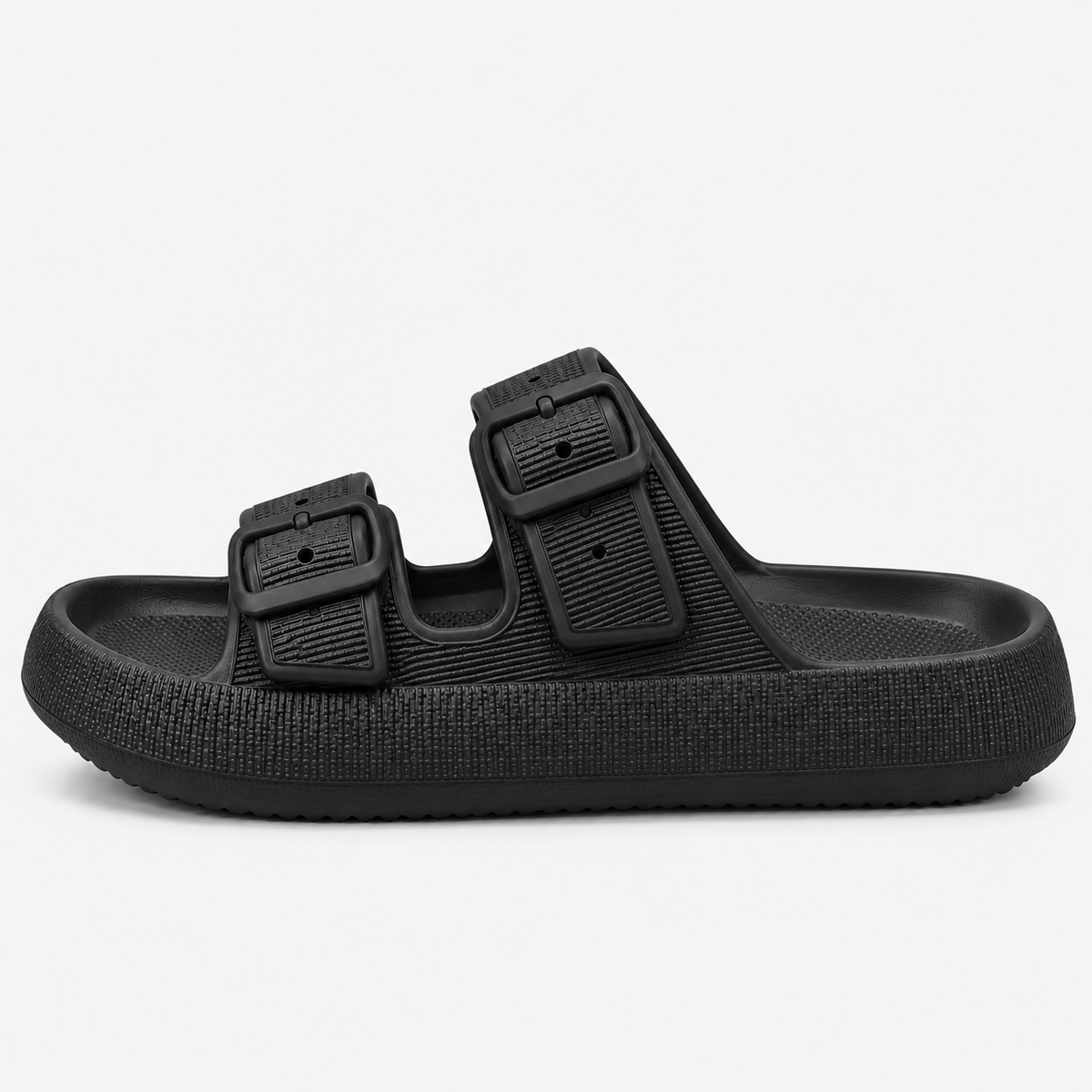 EVA Double Buckle Platform Slides