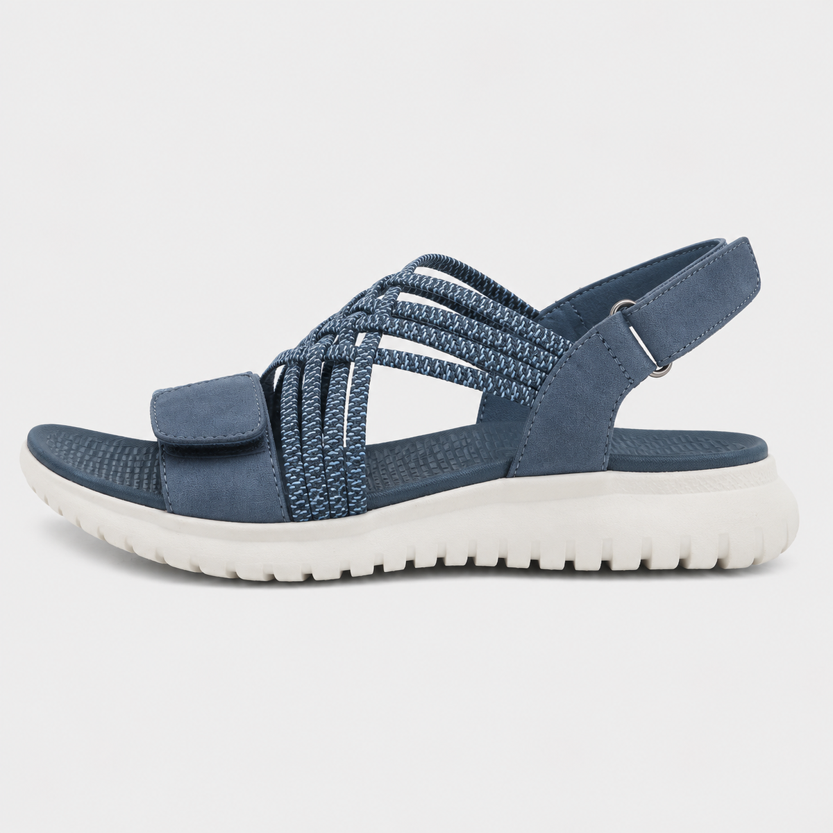 Women's Green Open-Toe Wedge Platform Sandals