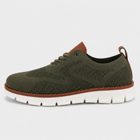 Men's Blue Mesh Lace-Up Casual Sneakers
