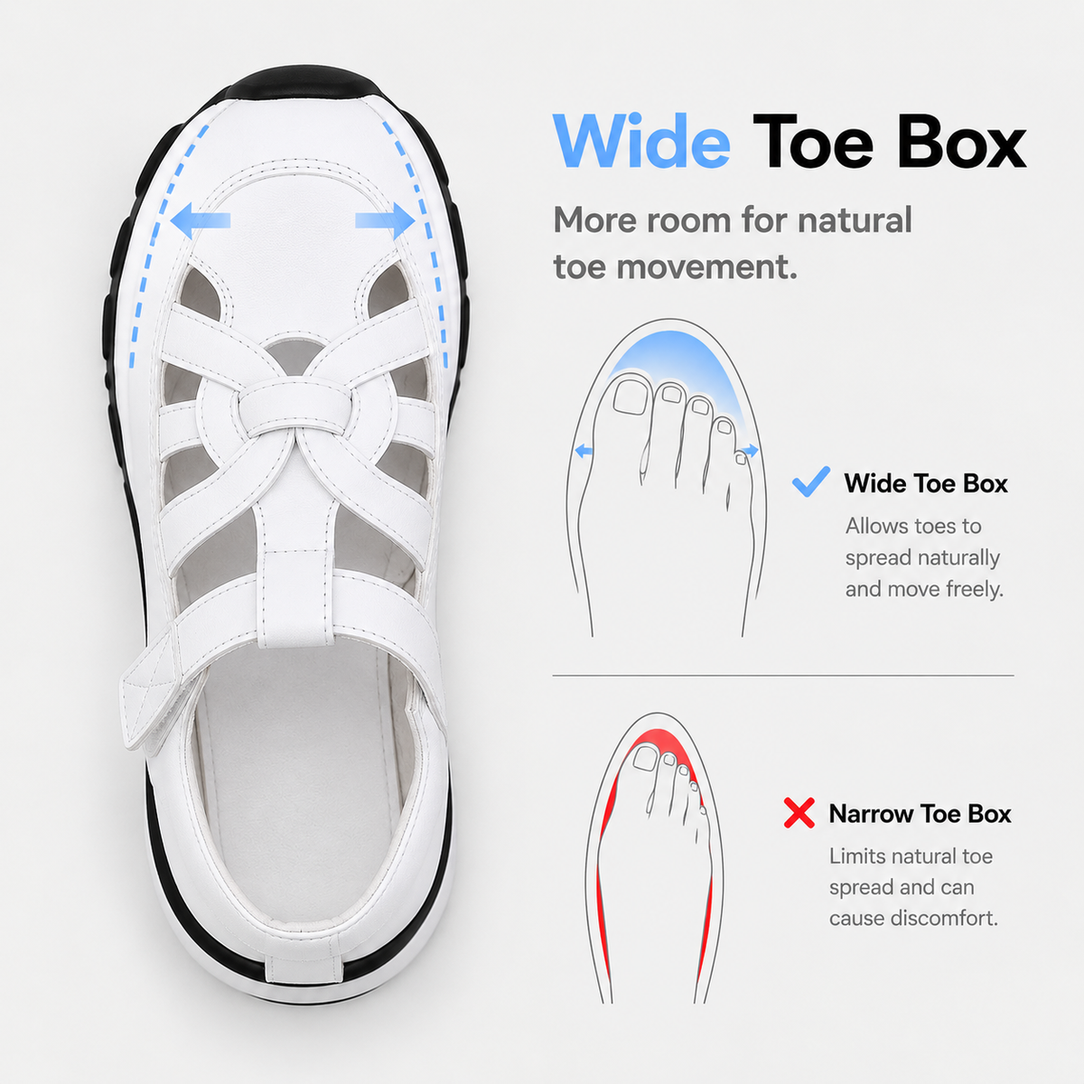Women's White Hollow Out Platform Wedge Sandals