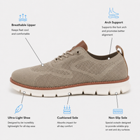 Men's Blue Mesh Lace-Up Casual Sneakers