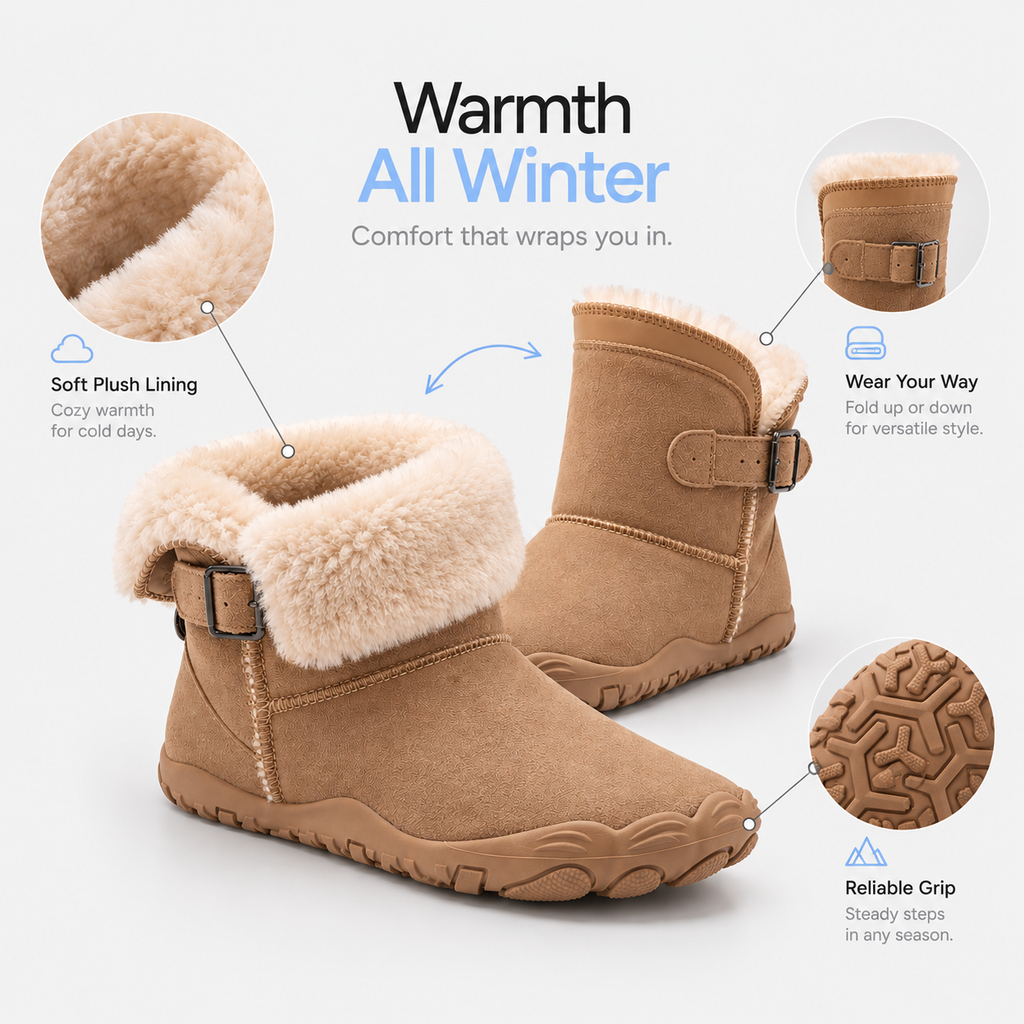 Orthopedic Shoes Short Plush Winter Barefoot