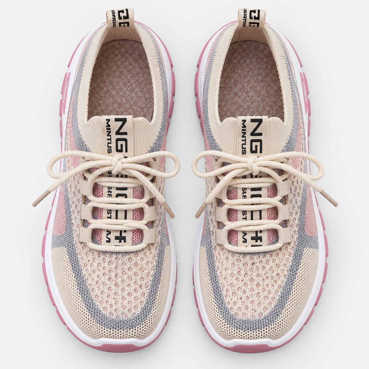 Orthopedic Shoes Canvas Knit Mesh Lace-Up