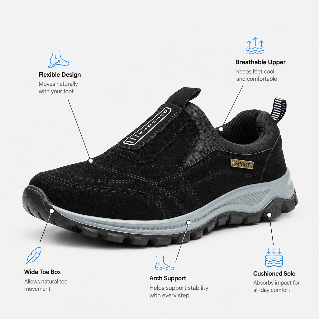 Orthopedic Shoes Summer Slip-On Men'S