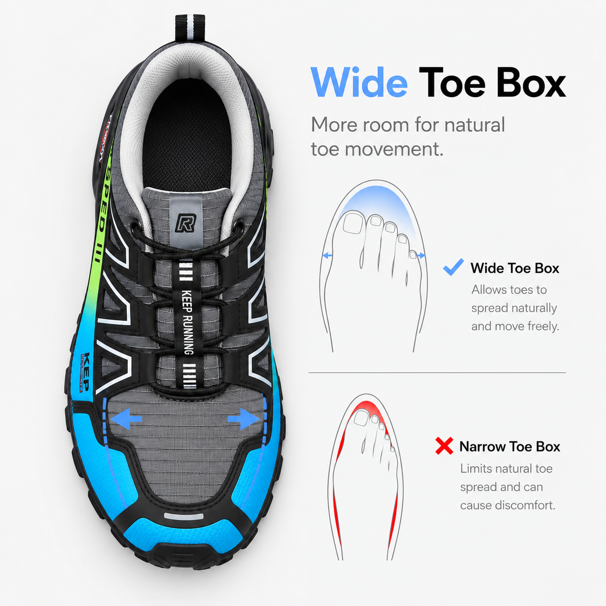 Orthopedic Shoes Air Mesh Non-Slip Breathable