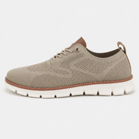 Men's Blue Mesh Lace-Up Casual Sneakers