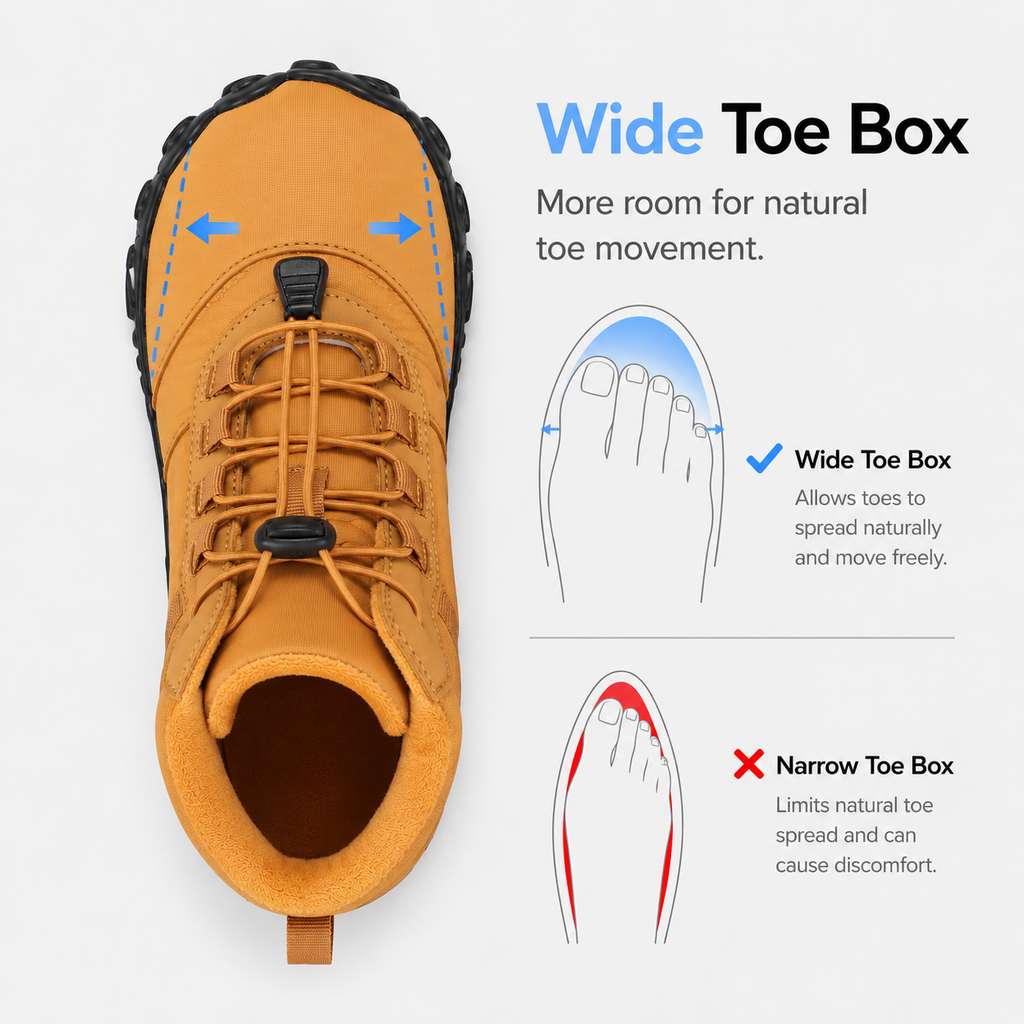 Orthopedic Shoes Fleece Barefoot Waterproof