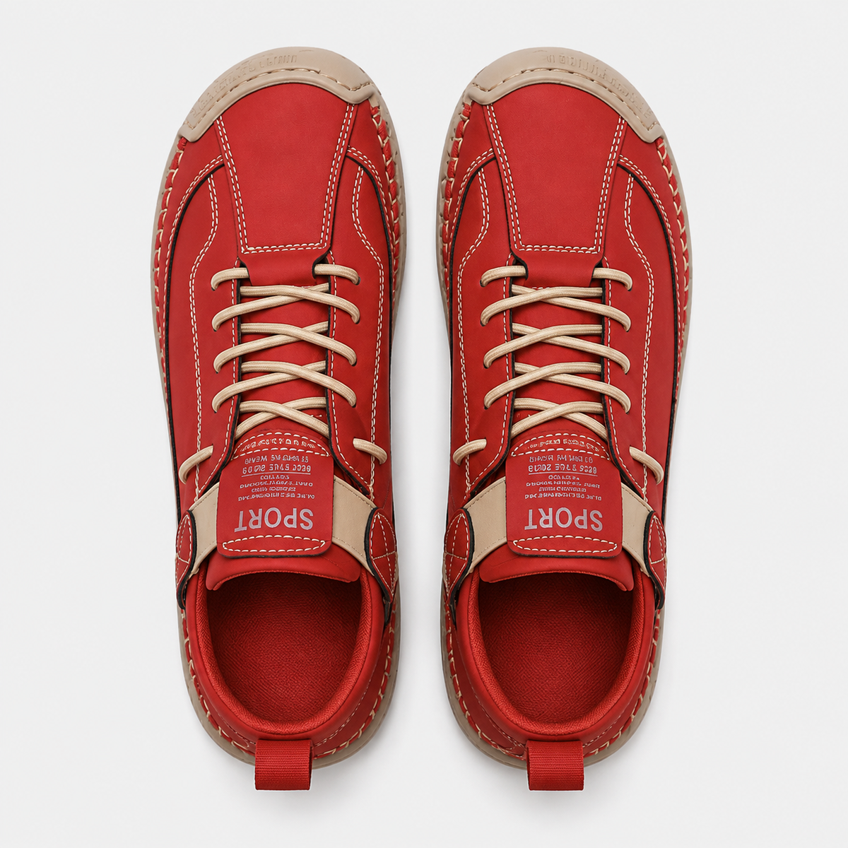 Orthopedic Shoes Bonded Leather Hand-Stitched