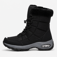 Women's Plush-Lined Lace-Up Snow Boots