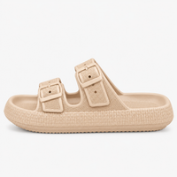 EVA Double Buckle Platform Slides
