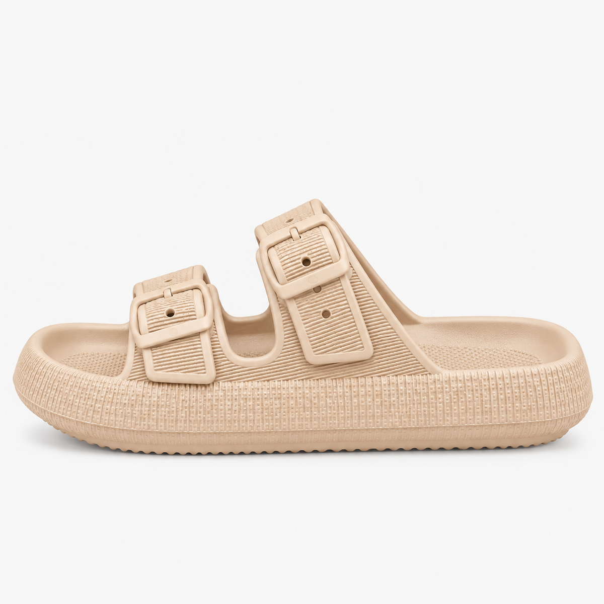 EVA Double Buckle Platform Slides