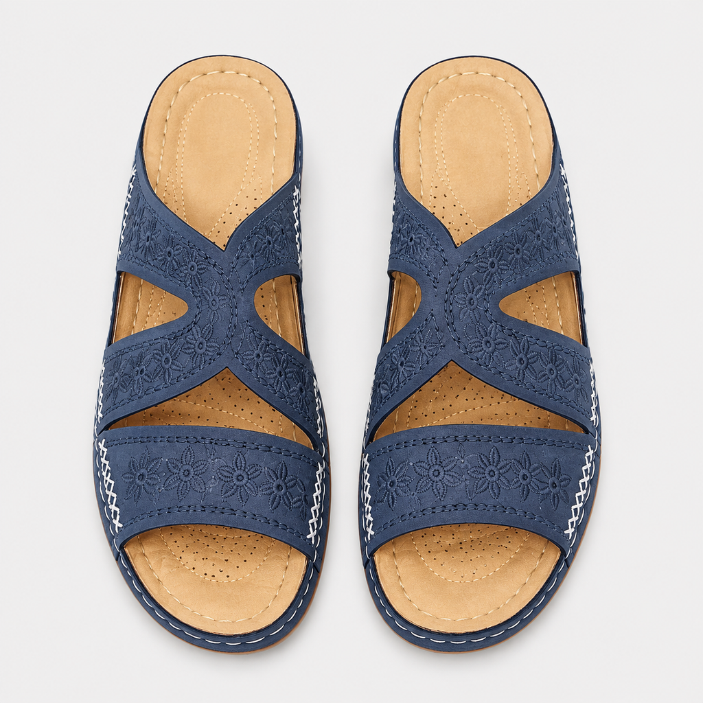 Orthopedic Ladies Shoes Wedge Open Toe