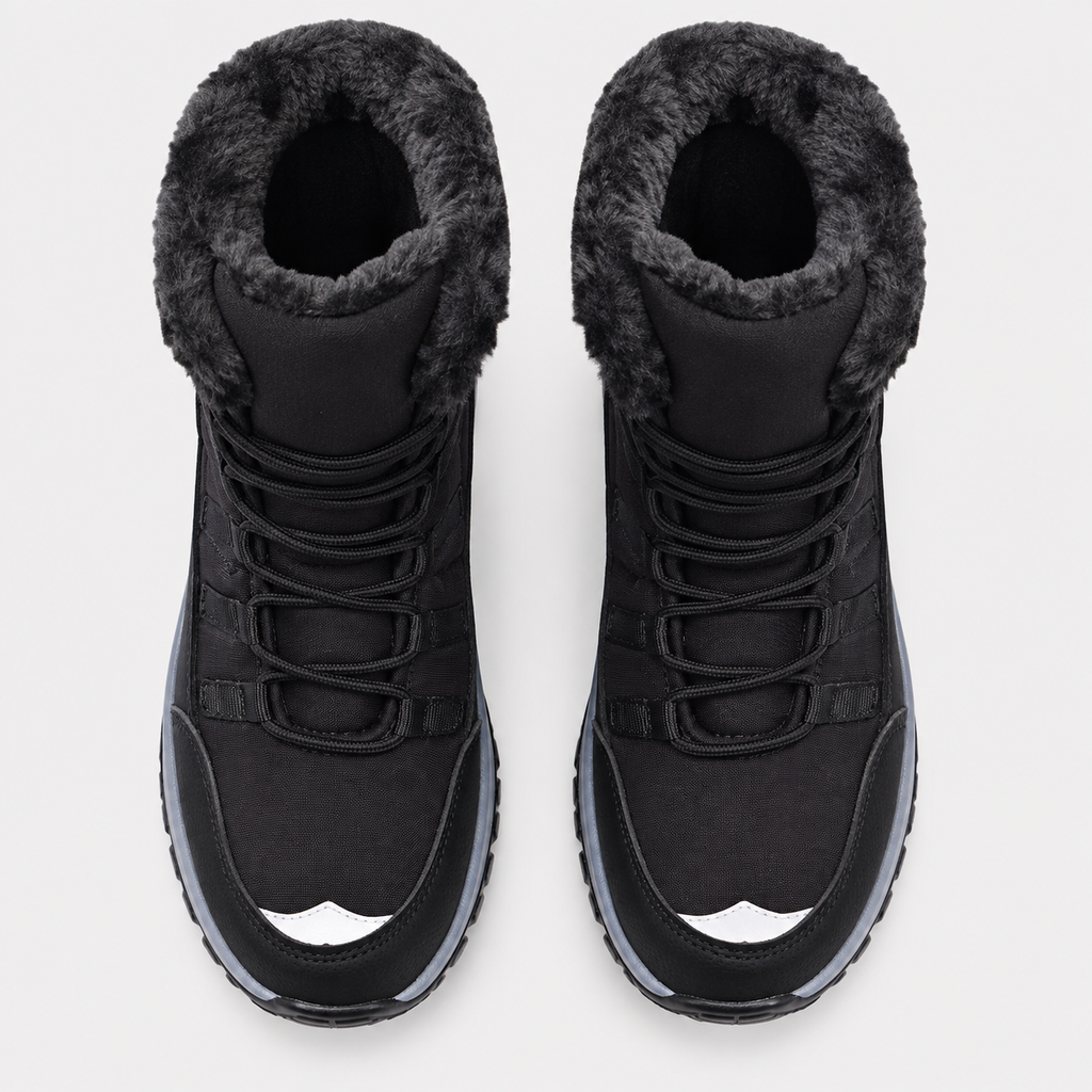 Women's Plush-Lined Lace-Up Snow Boots