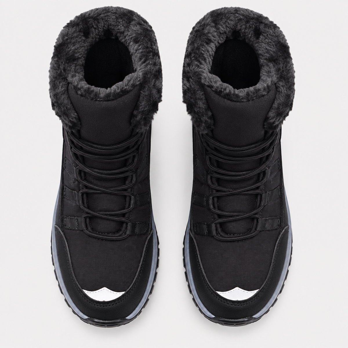 Women's Plush-Lined Lace-Up Snow Boots