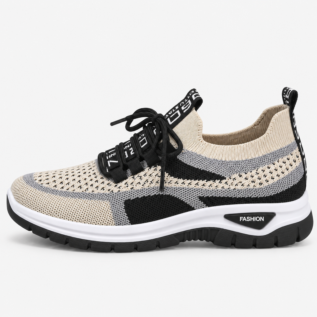 Orthopedic Shoes Canvas Knit Mesh Lace-Up