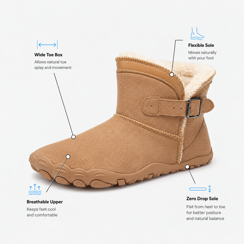Orthopedic Shoes Short Plush Winter Barefoot