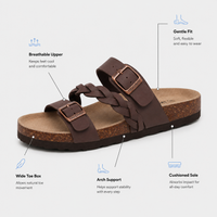 Orthopedic Shoes Cork Braided