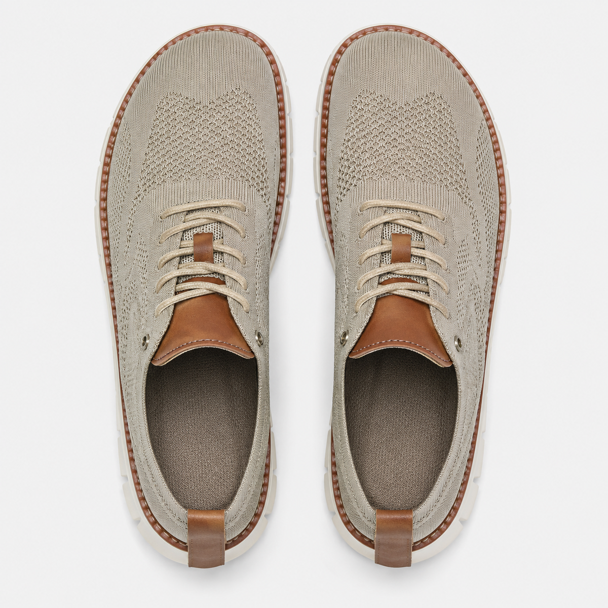 Men's Blue Mesh Lace-Up Casual Sneakers